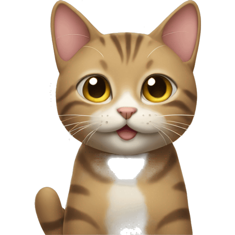 Cat saying thank you emoji