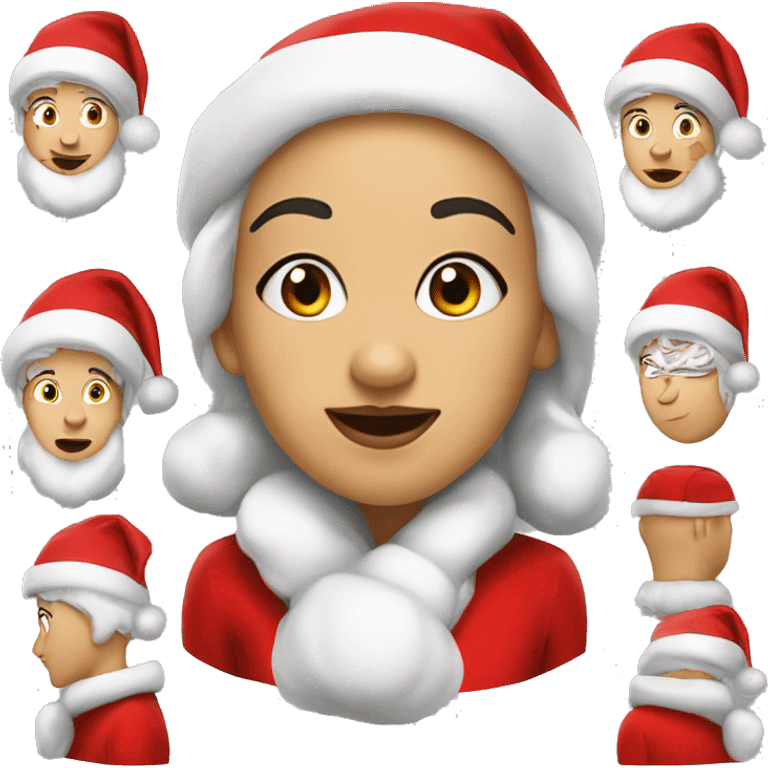 Coquette Santa claus  emoji