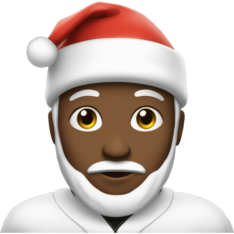 Steeler fan with Santa Claus hat emoji