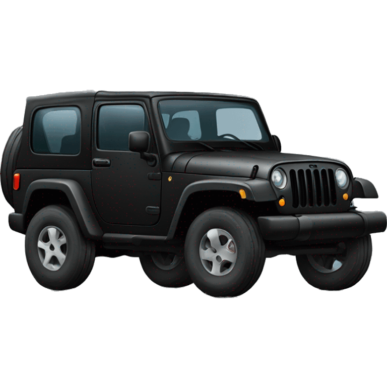 Black jeep with cat inside  emoji