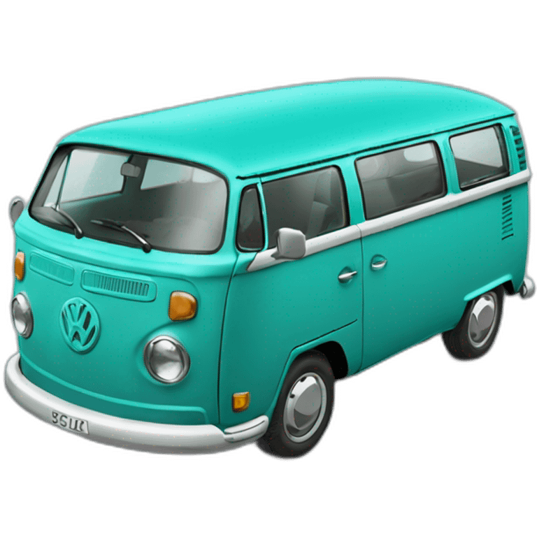 turquoise volkswagen bulli emoji