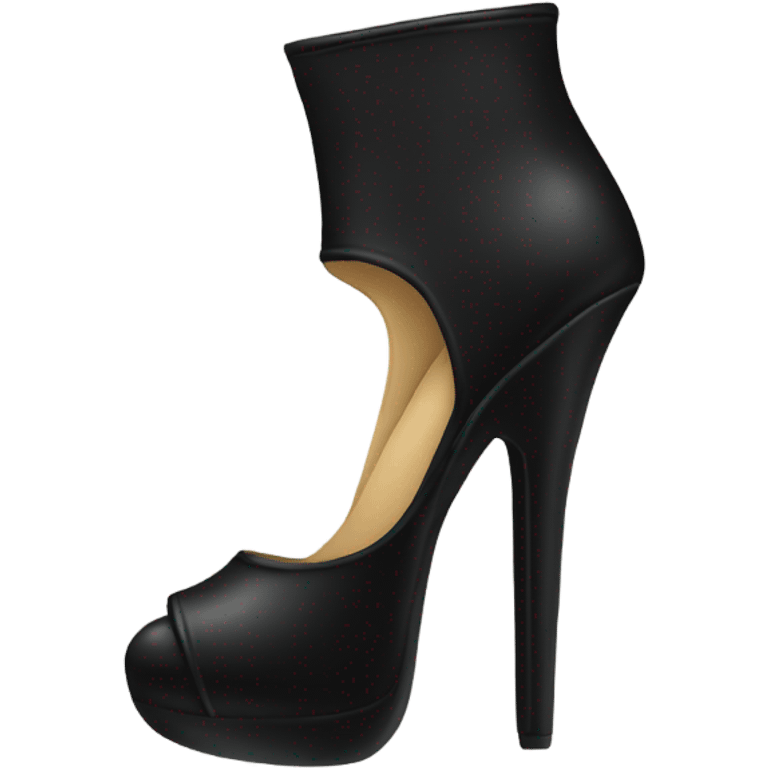 Black high heel emoji