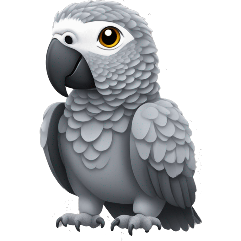 African grey parrot emoji