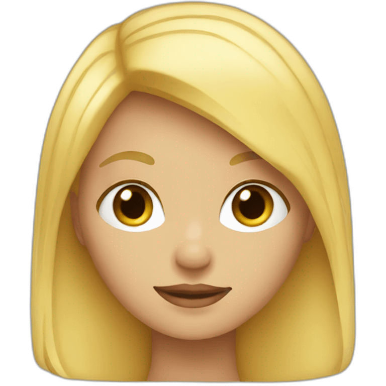 Blond girl emoji