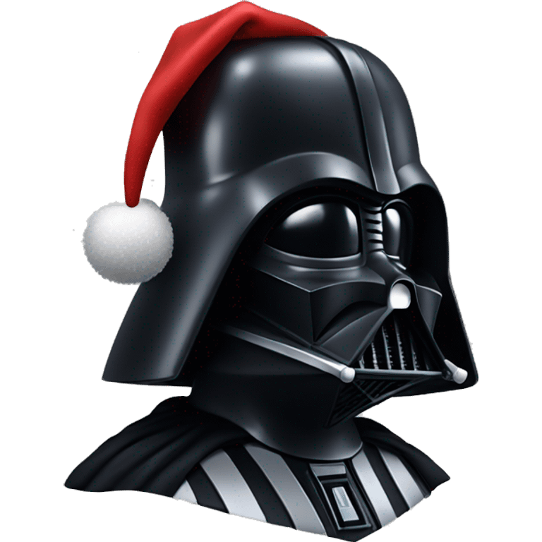 Darth Vader with Christmas hat emoji