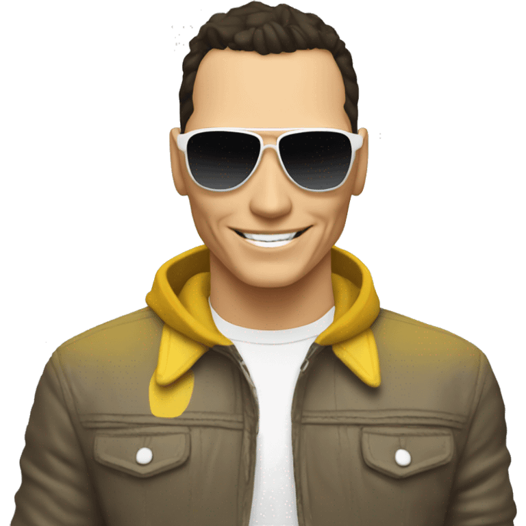 Tiesto diciendo hola emoji