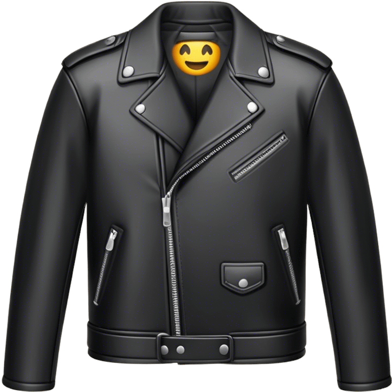 Leather jacket black emoji