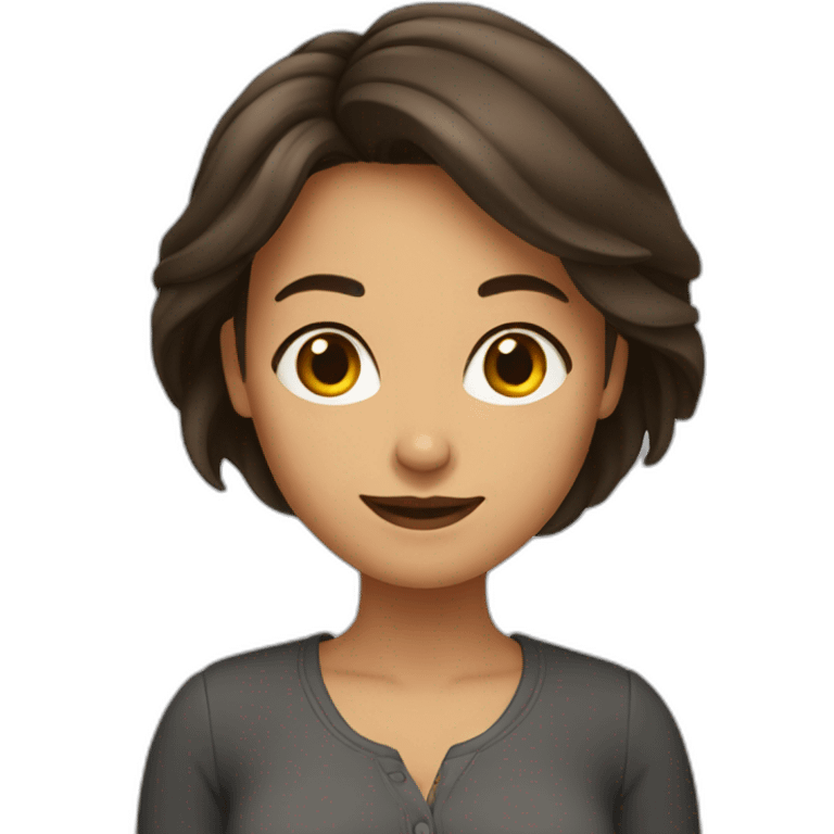 femme-brune-carre emoji