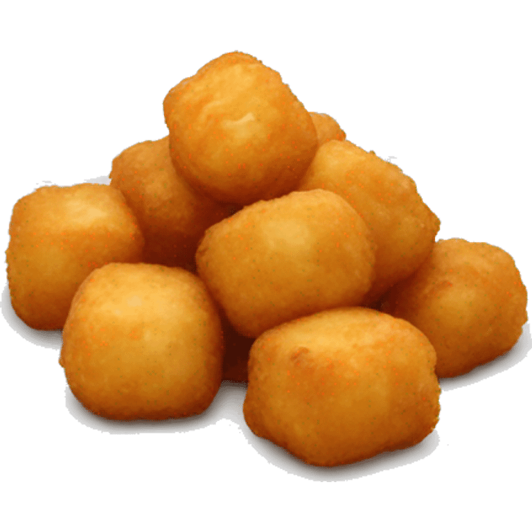 Tater tots on plate emoji