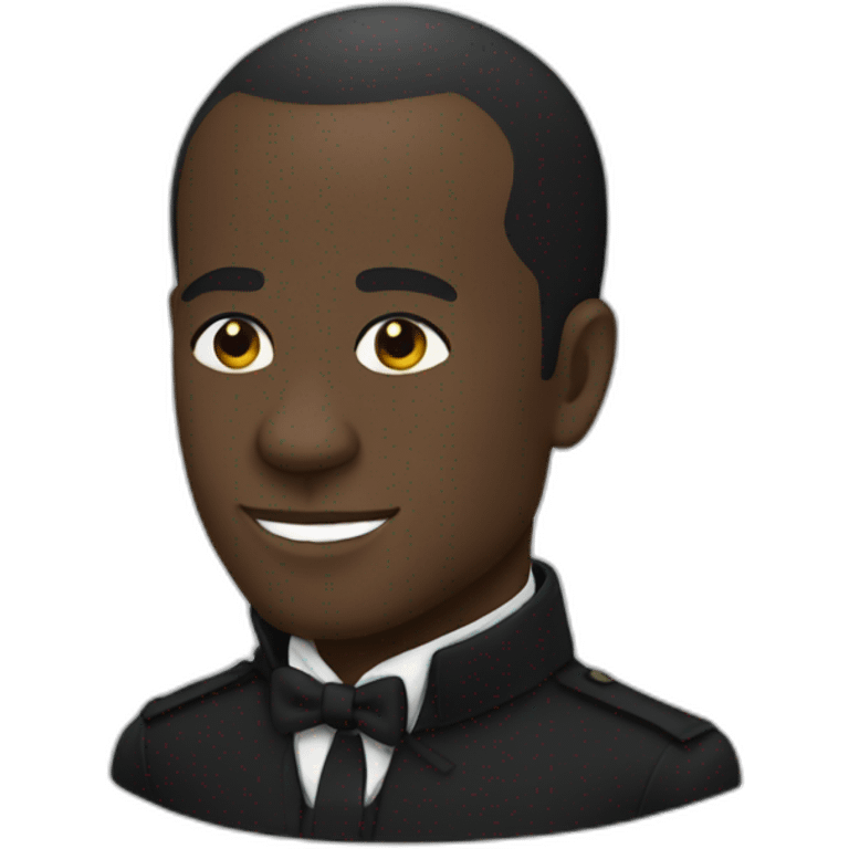 Black macron emoji