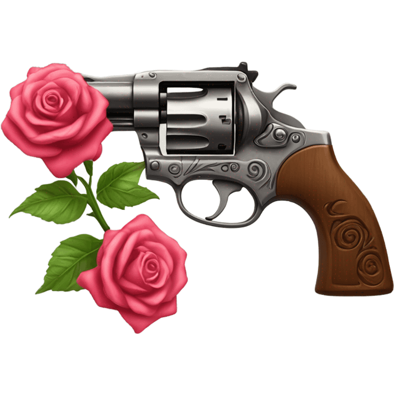 Guns and roses emoji