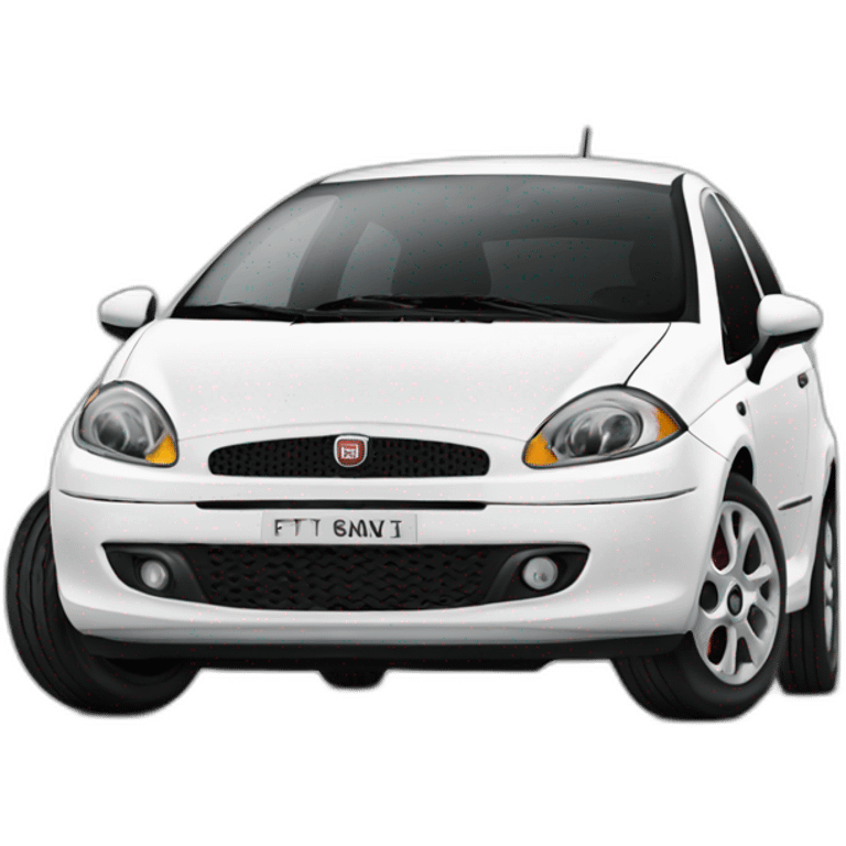 Fiat grande punto blanche emoji