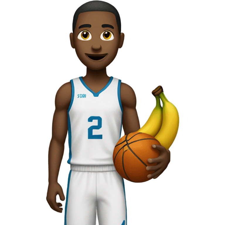 Basketball player with banana  emoji