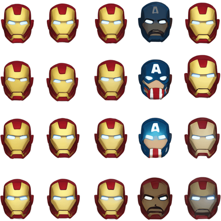 iron man fusion captaine america emoji