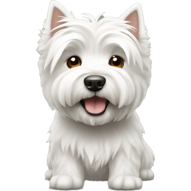 Cute West highland white terrier emoji