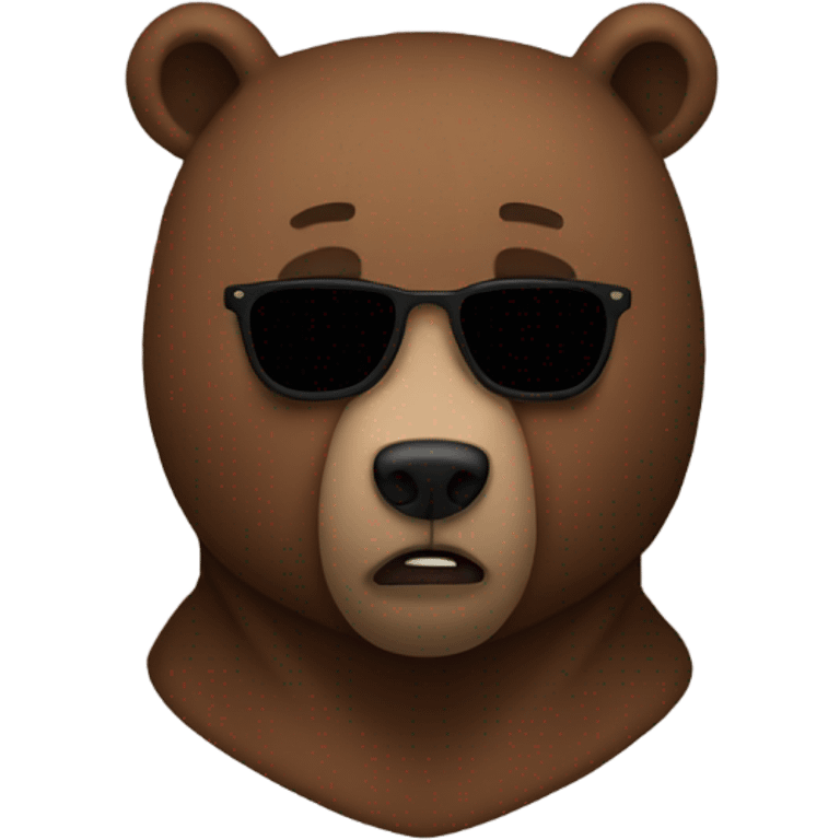 Kanye as a bear emoji