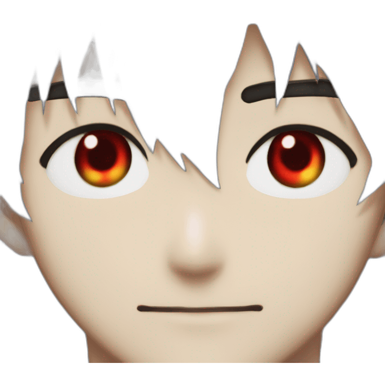 kaworu nagisa red eyes emoji