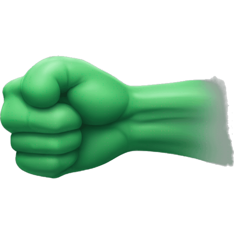 Green arm muscle emoji