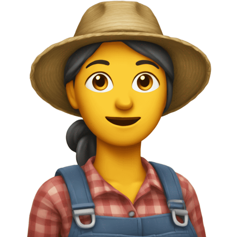 Woman farmer with sas emoji