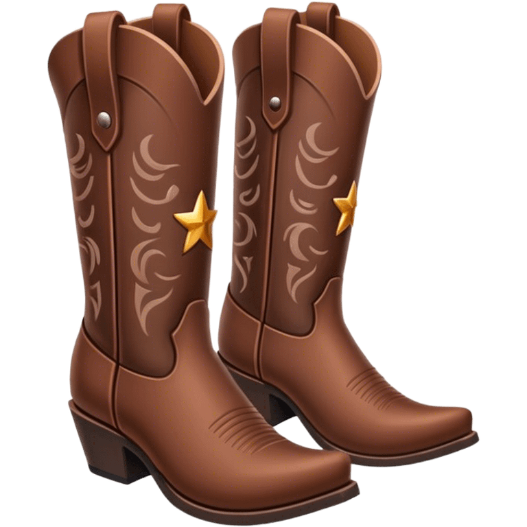 Cowboy boots emoji