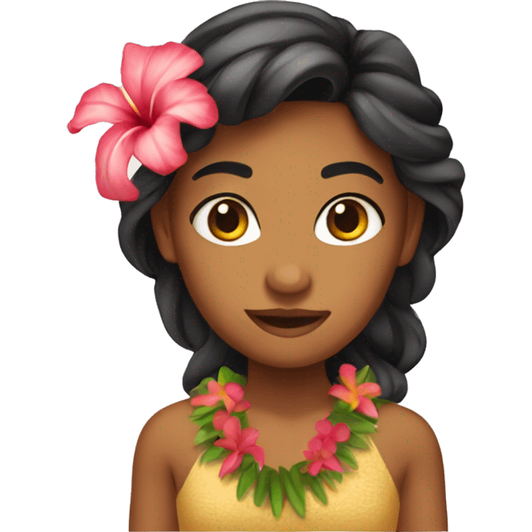 Hawai girl emoji