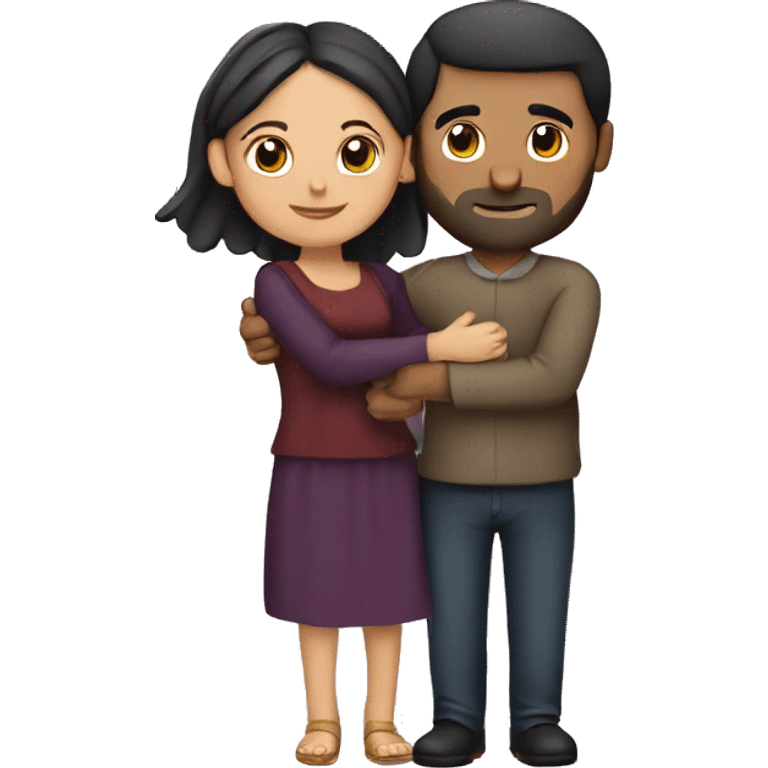 Armenian couple love hugs emoji