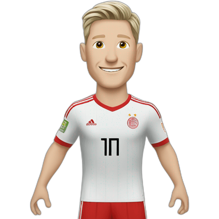 Bastian Schweinsteiger waving emoji