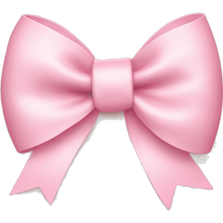 light pink bow on light pink bow emoji