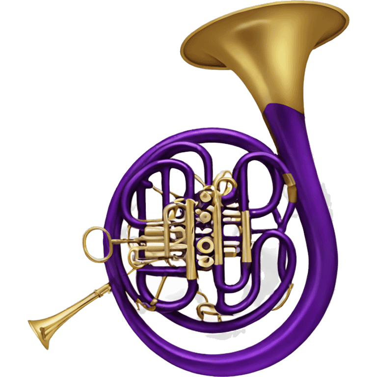 purple French horn emoji