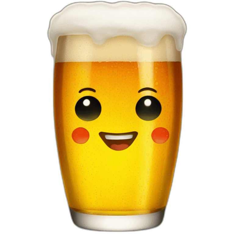 Dot drink beer emoji