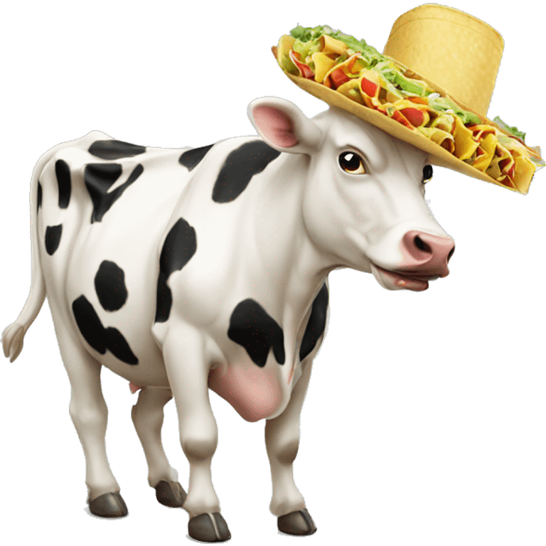 Cow eating tacos  emoji