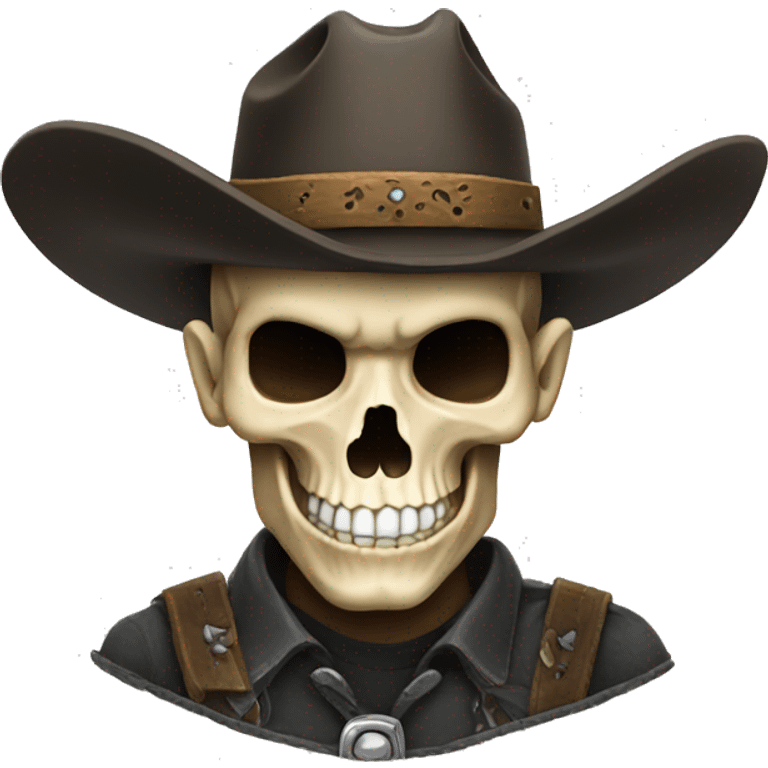 Skull cowboy emoji