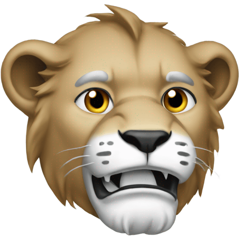 Detroit lion crying emoji