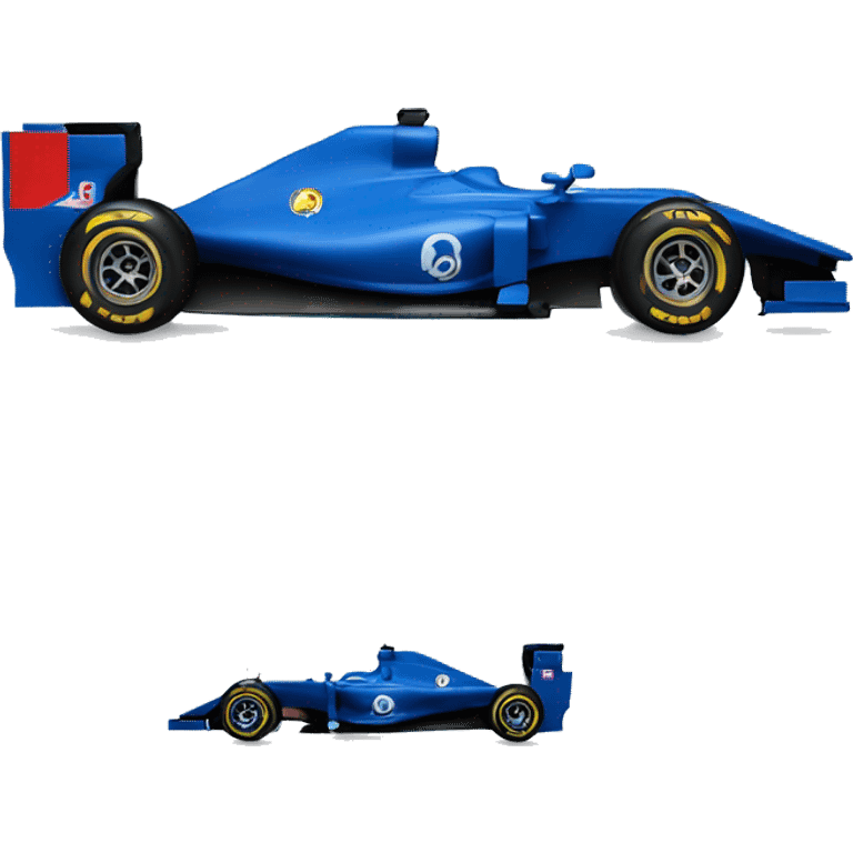 Blue F1 car emoji