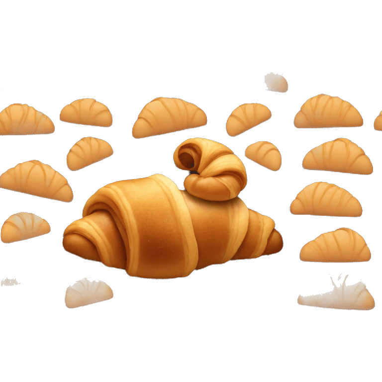 Chocolate croissant emoji