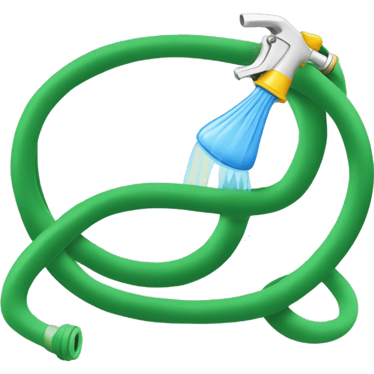 simple garden hose watering emoji