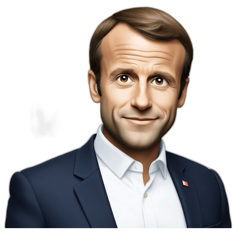 Emmanuel Macron qui boit du sprite emoji