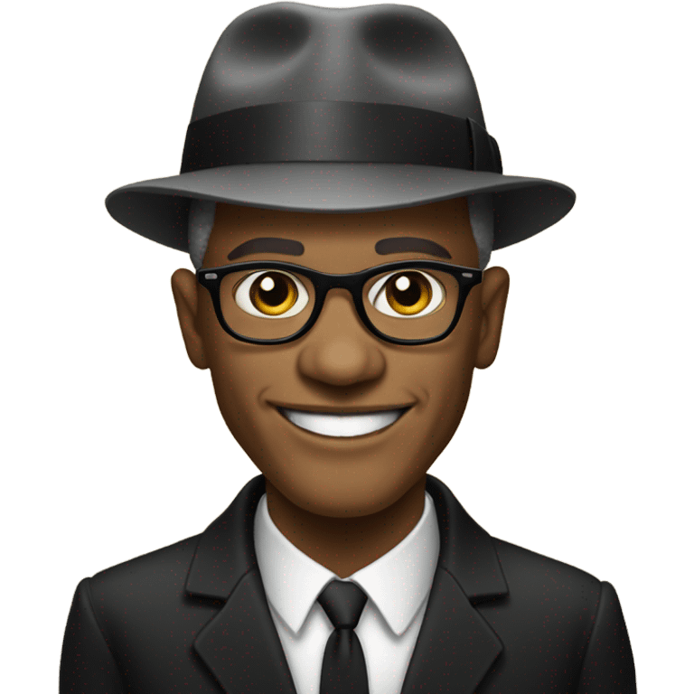 Malcolm x smiling emoji