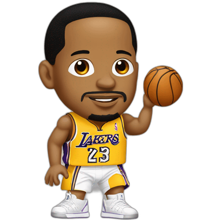 allen iverson wearing yellow lakers jersey emoji