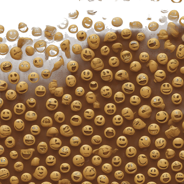 Brown Smiley face emoji