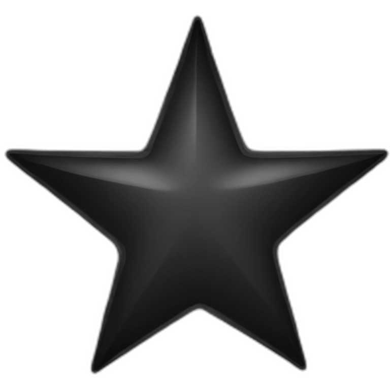 Star-black-white-icon-app emoji