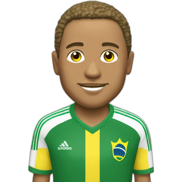 Roberto Carlos wearing yellow Brazil jersey emoji