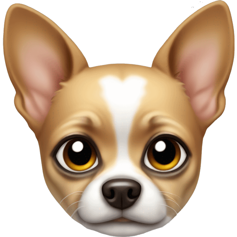 dog chihuahua whit glass emoji