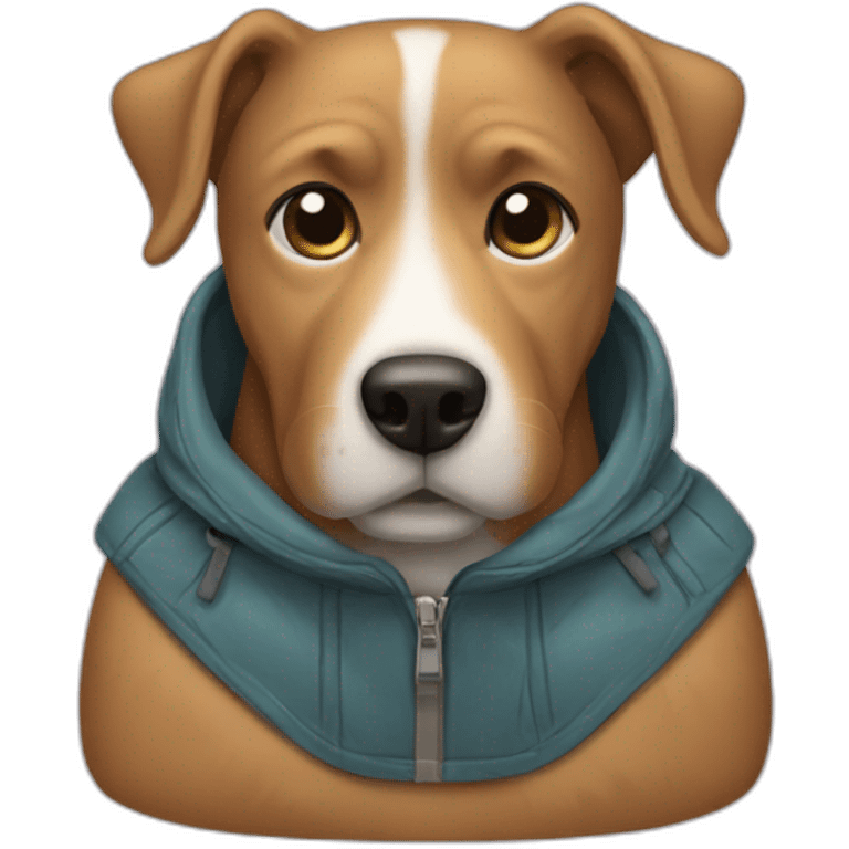 dog with jacket emoji