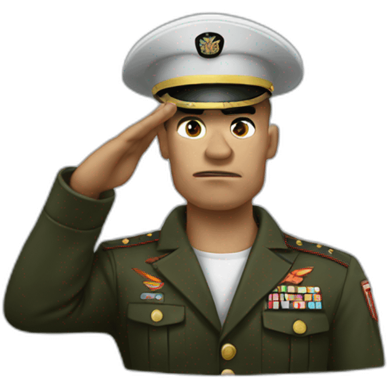 angry Marine saluting emoji