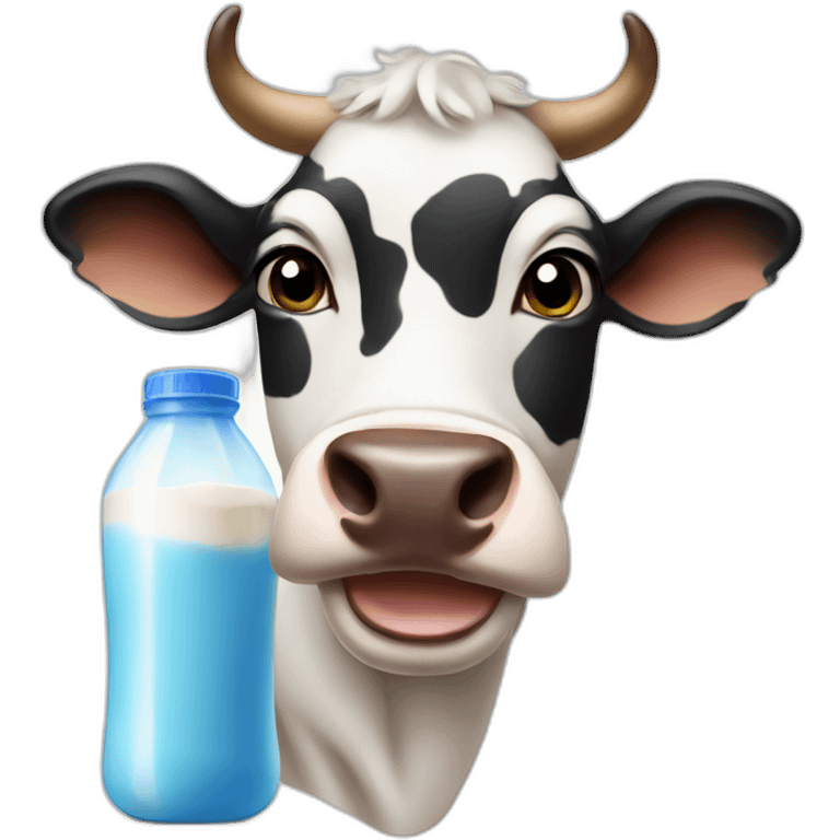 Cow doing milk  emoji