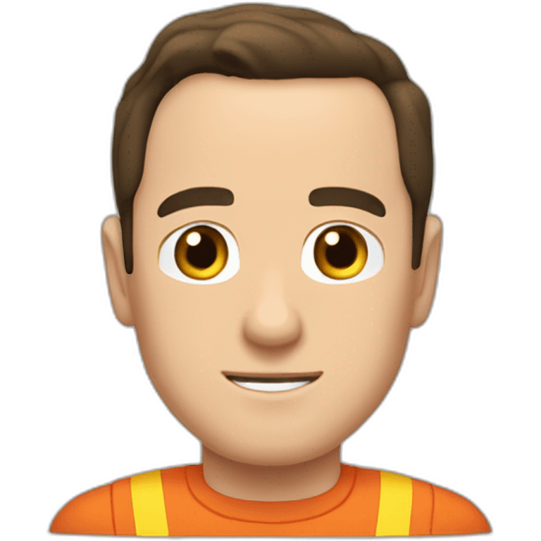 Sheldon coupeur déguisé flash emoji