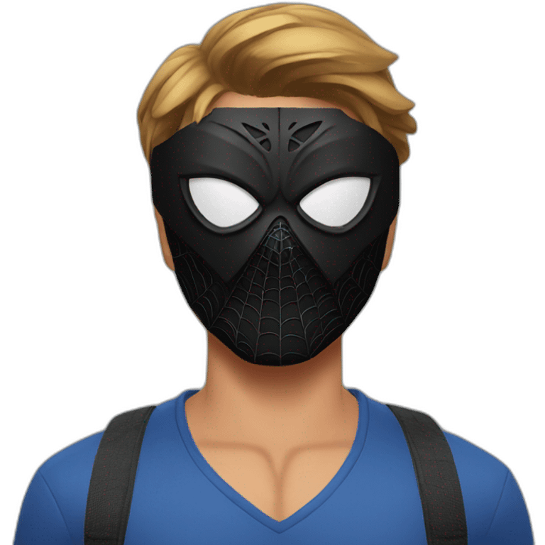 spider man black mask emoji