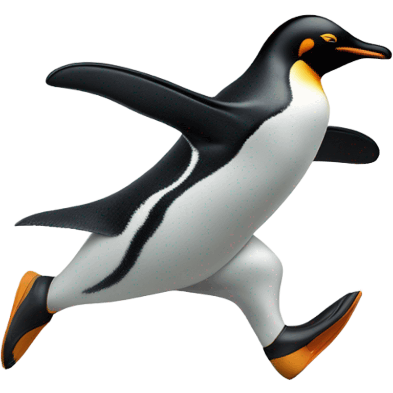 Penguin running emoji