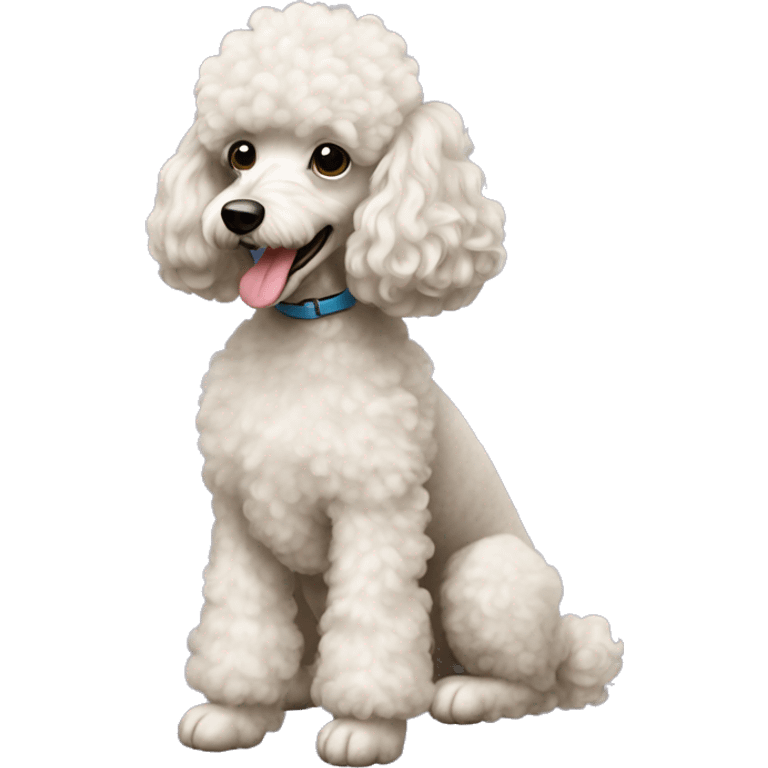 Dog poodle  emoji